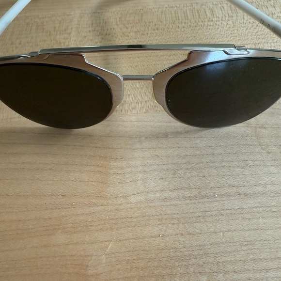 Dior Silver and White Sunglasses